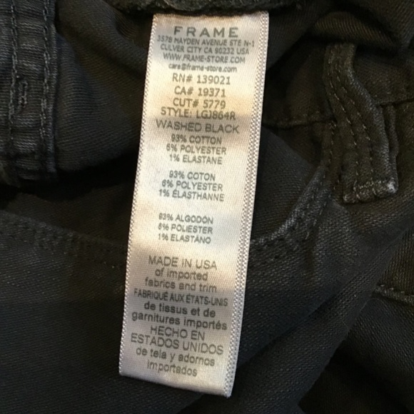 Frame Denim Le Garcon Washed Black Boyfriend Jean - Picture 6 of 6